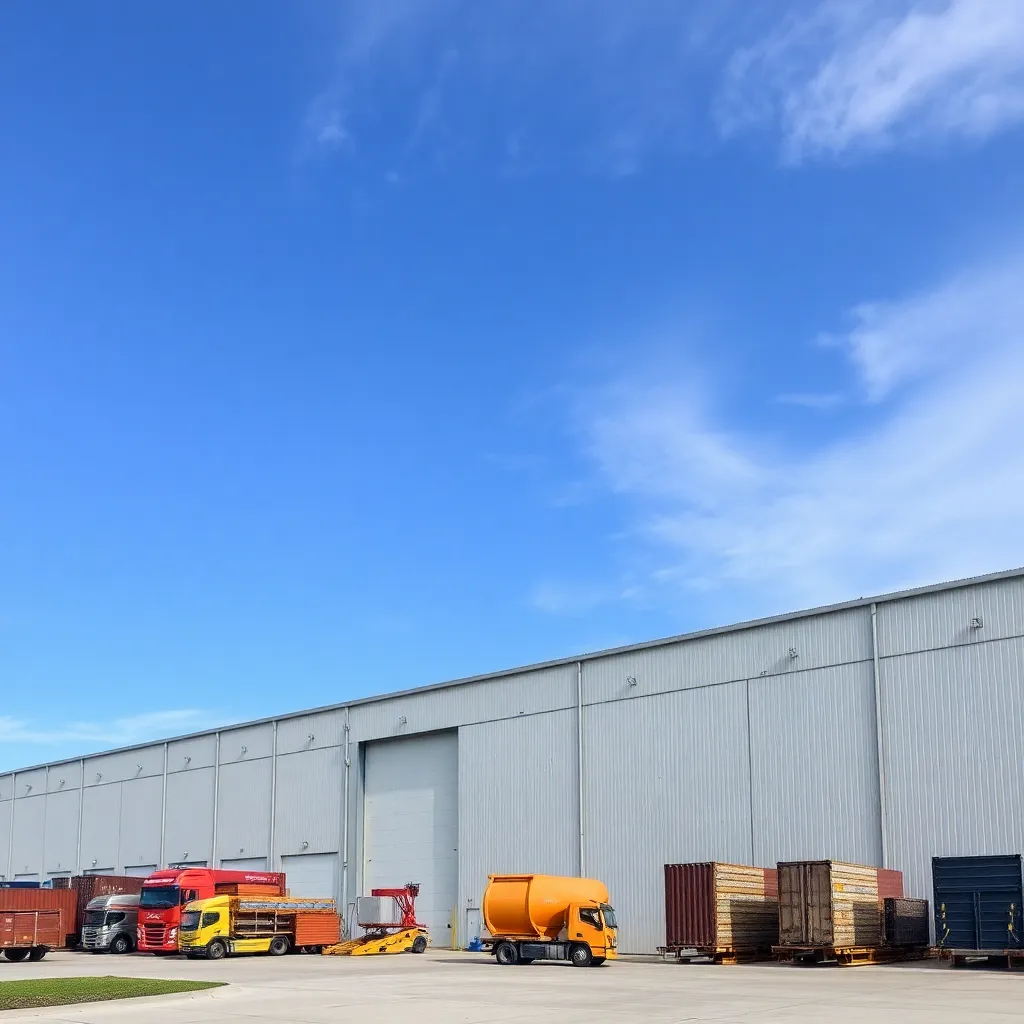 Large industrial warehouse